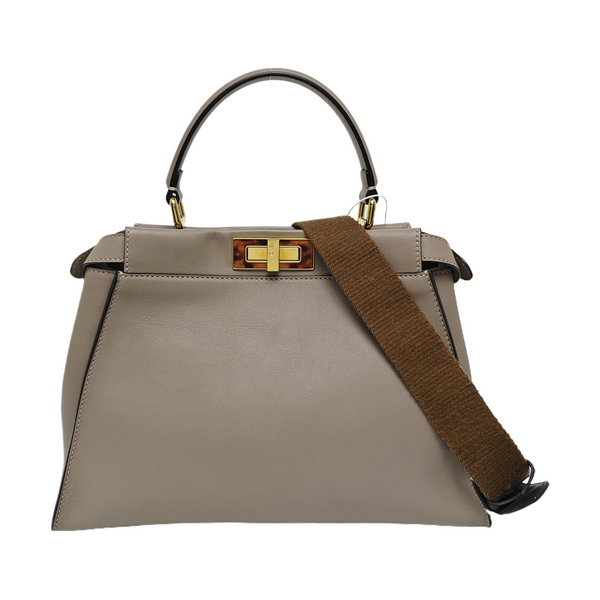 Peekaboo Medium Calfskin Grey