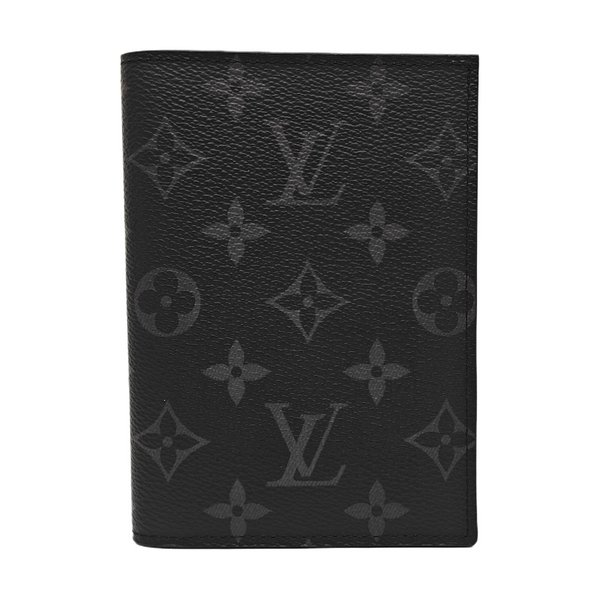 Monogram Coated Canvas Card Holder Gray