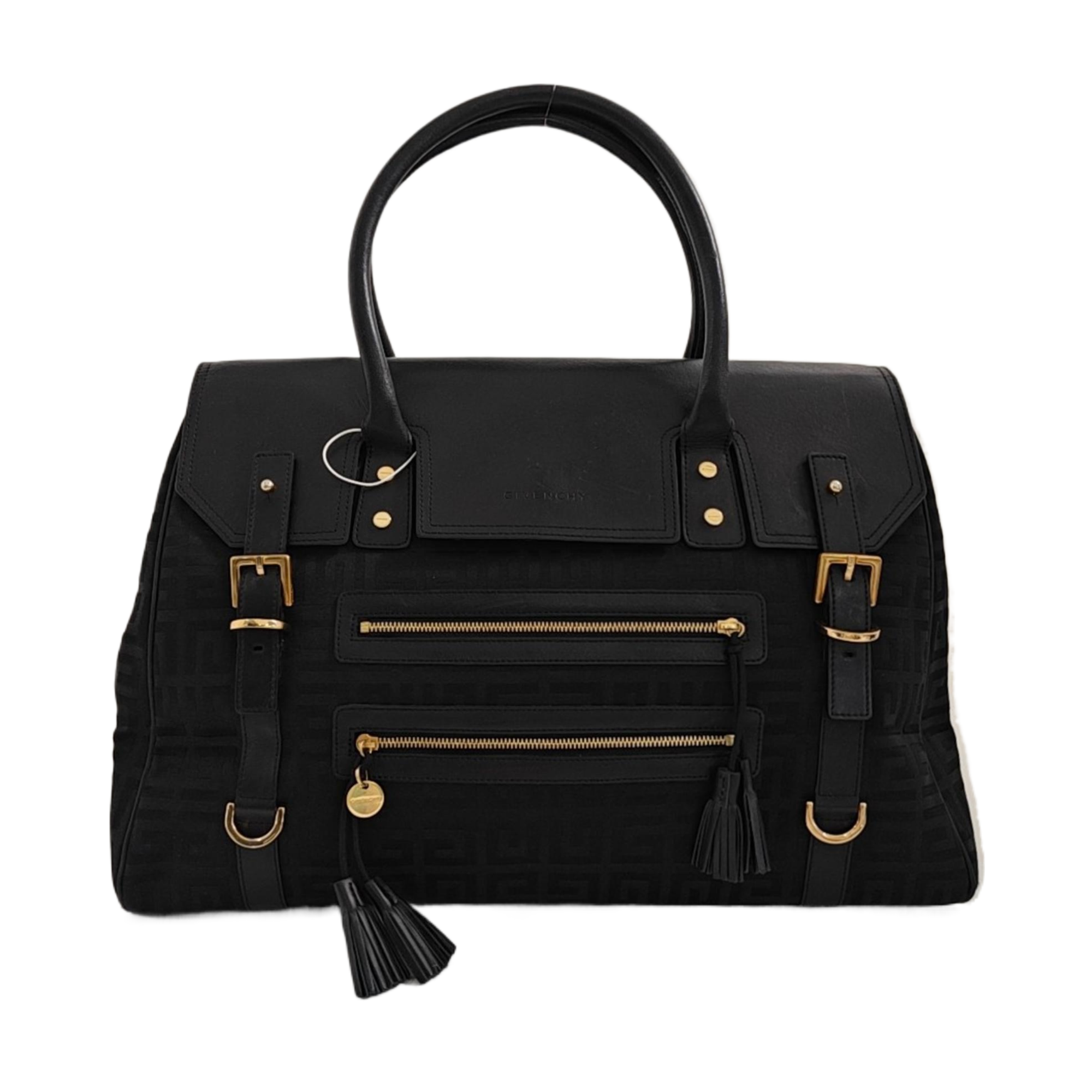 Canvas Top Handle Bag Black