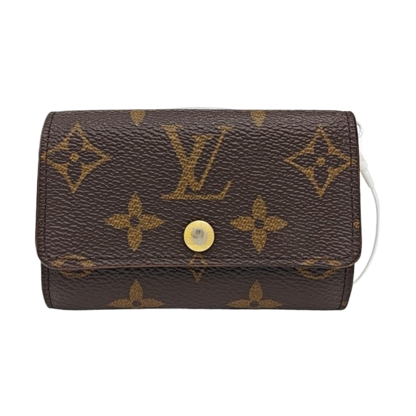 Monogram Coated Canvas Key Pouch Brown