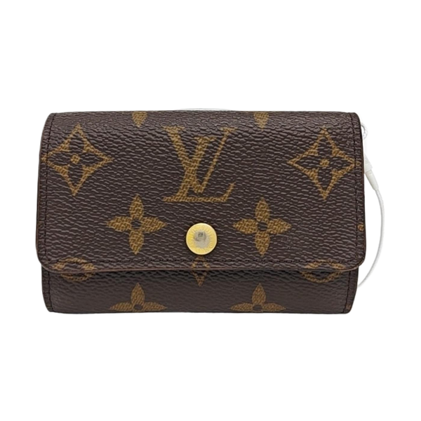 Monogram Coated Canvas Key Pouch Brown