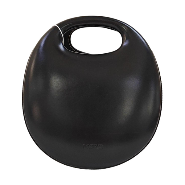 Calfskin Top Handle Bag Black