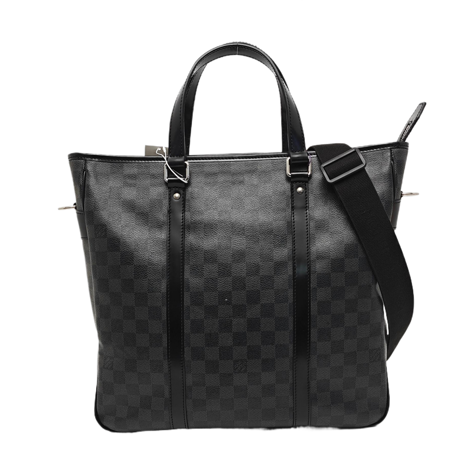 TADAO MM Damier Graphite Coated Canvas Gray