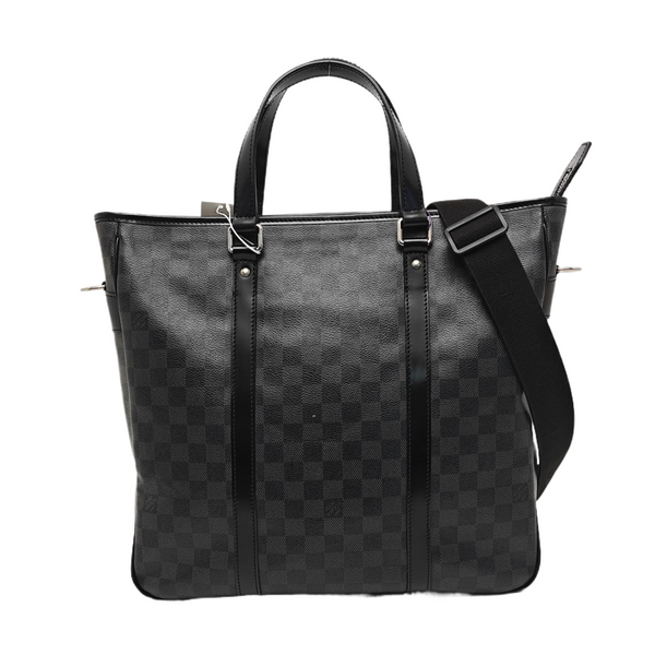 TADAO MM Damier Graphite Coated Canvas Gray
