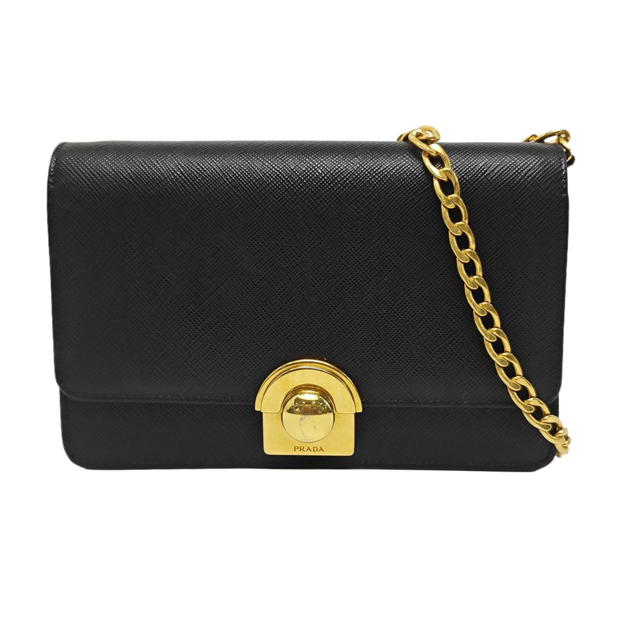 Calfskin Shoulder Bag Black