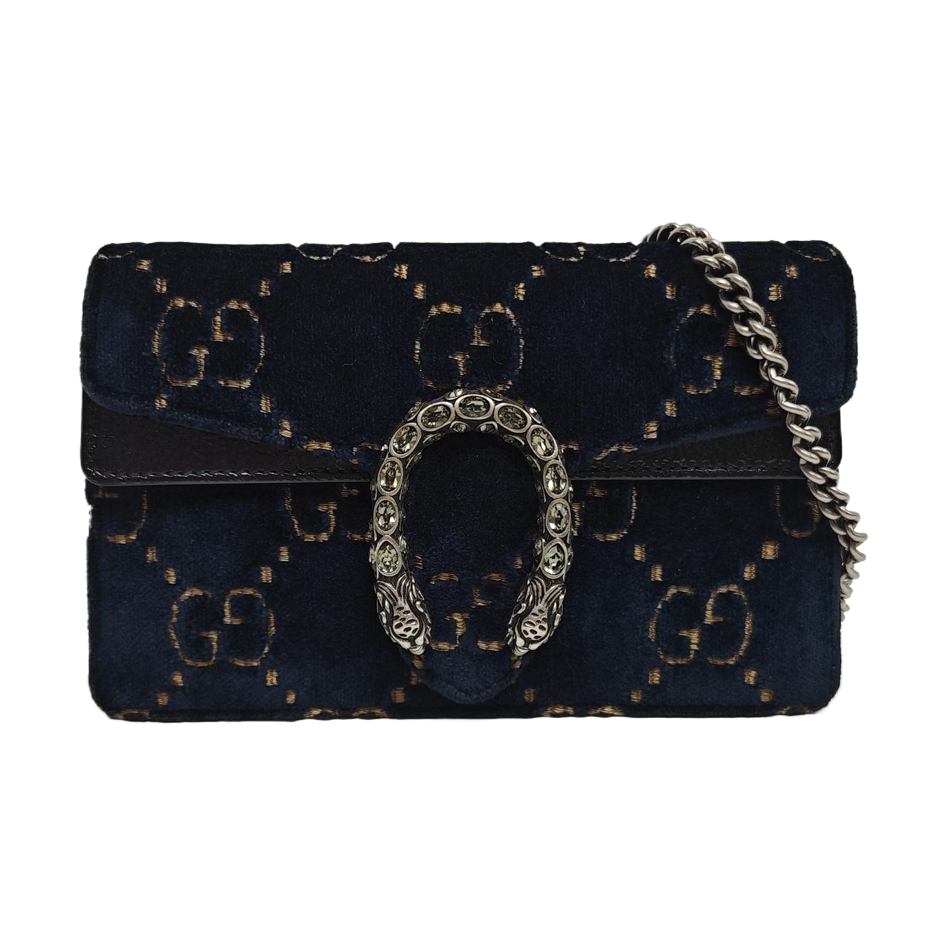 Dionysus Super Mini Monogram Velvet Green