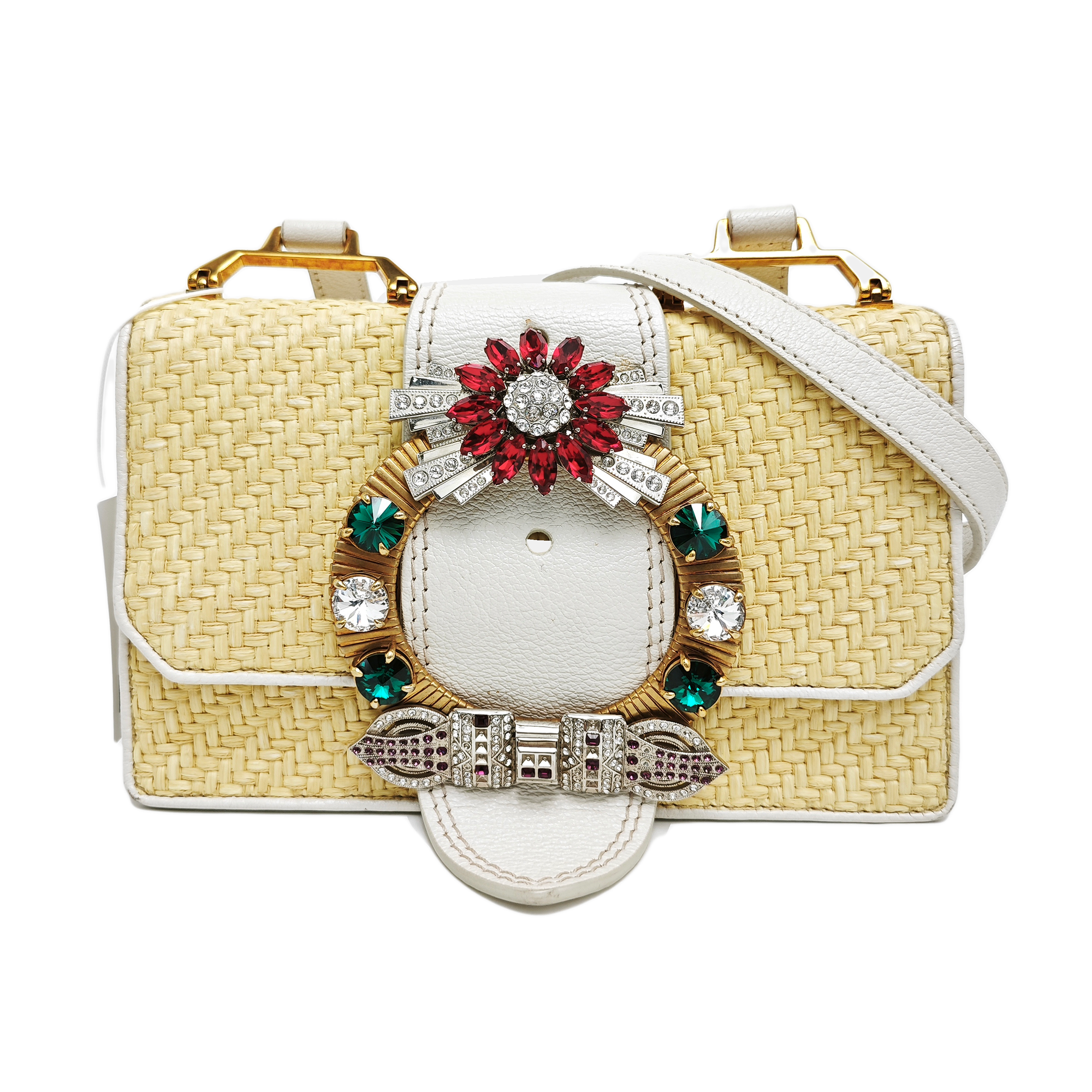 Miu Lady Straw Yellow