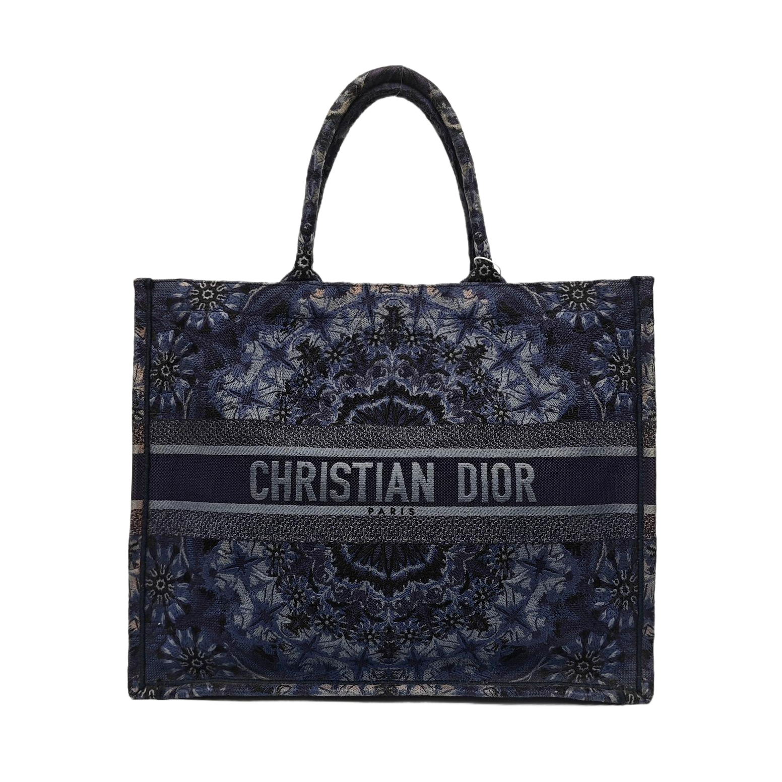 Book Tote Large Canvas Blue