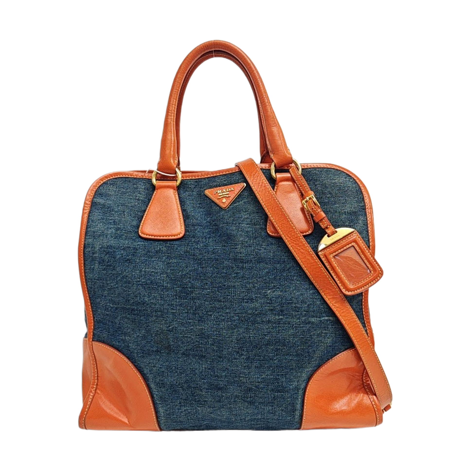 Denim Shoulder Bag Blue