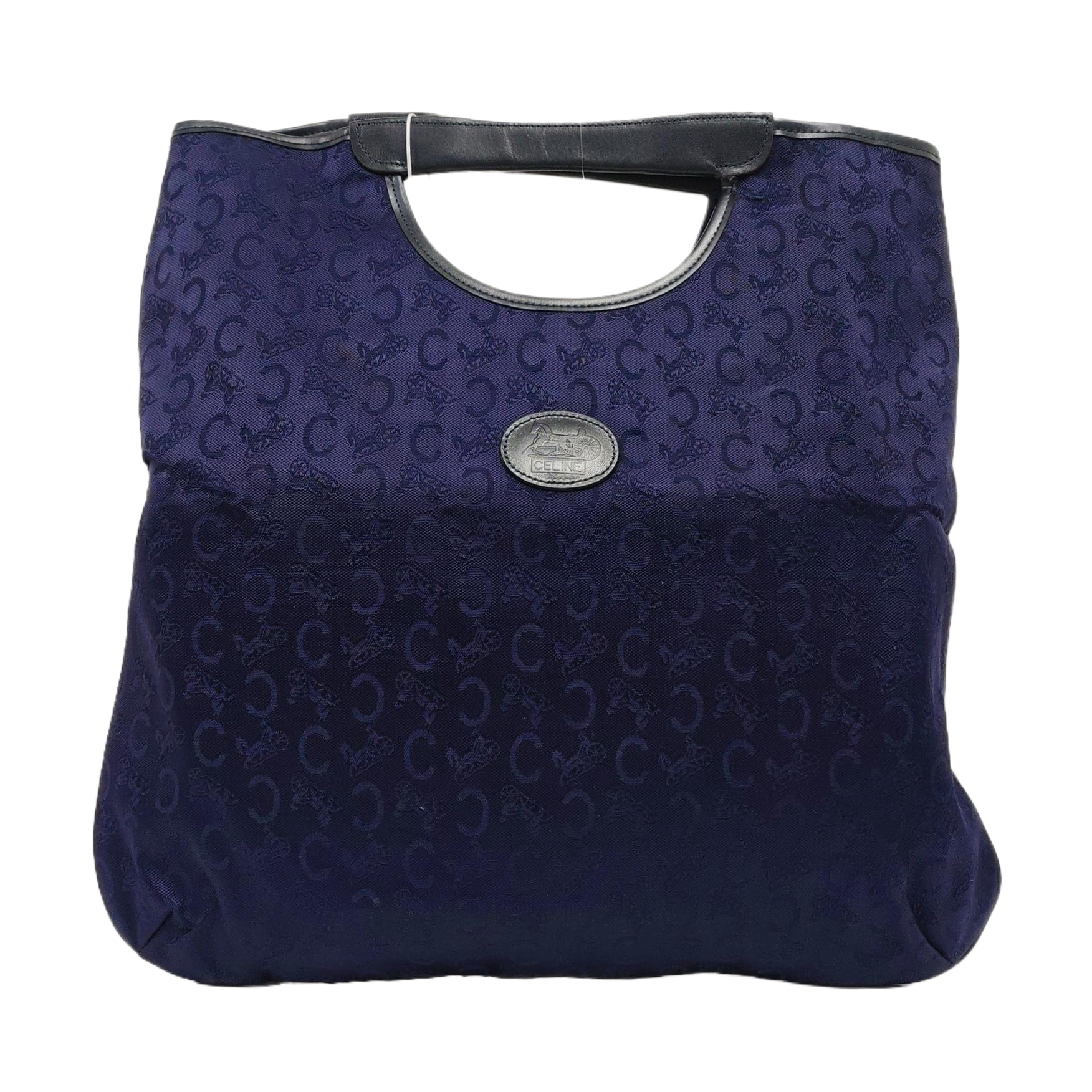 Canvas Top Handle Bag Blue