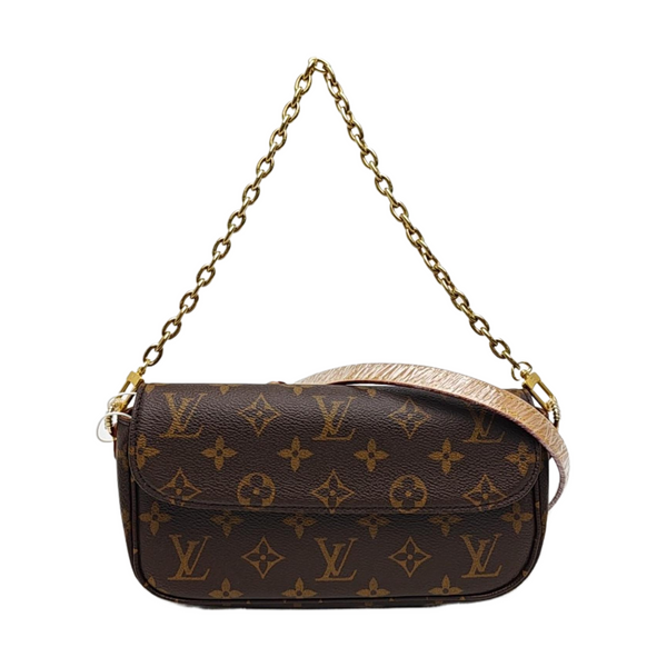 IVY Monogram Coated Canvas Brown