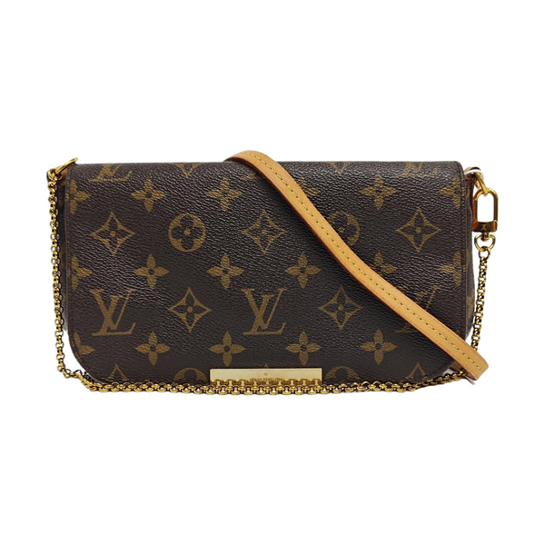 FAVORITE PM Monogram Coated Canvas Brown