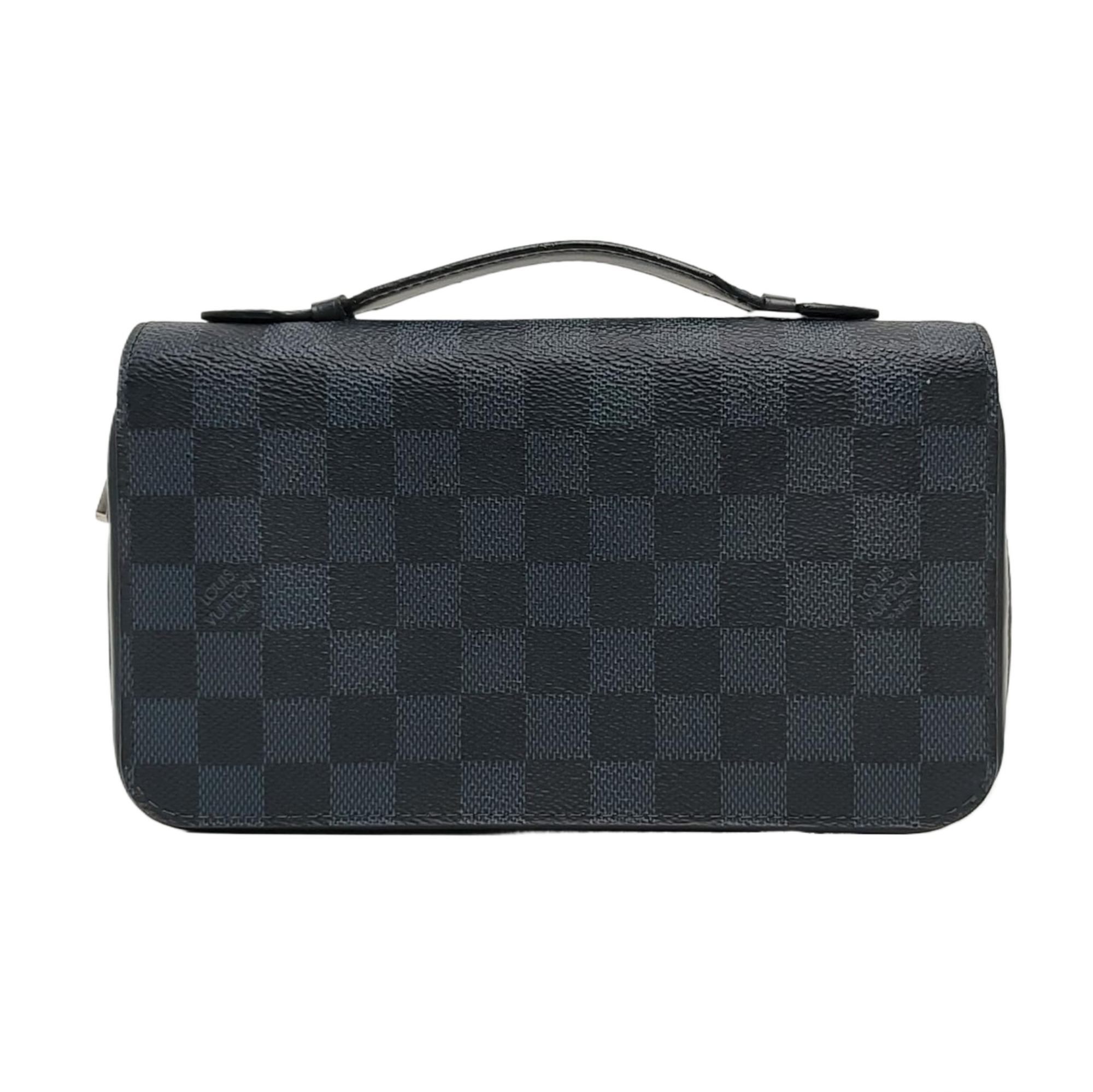 ZIPPY Extra Large Damier Coated Canvas Blue Wallet