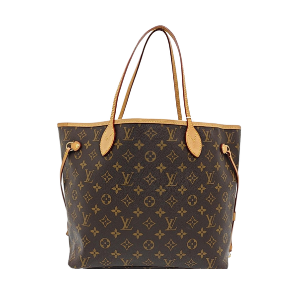 NEVERFULL MM Monogram Coated Canvas Brown