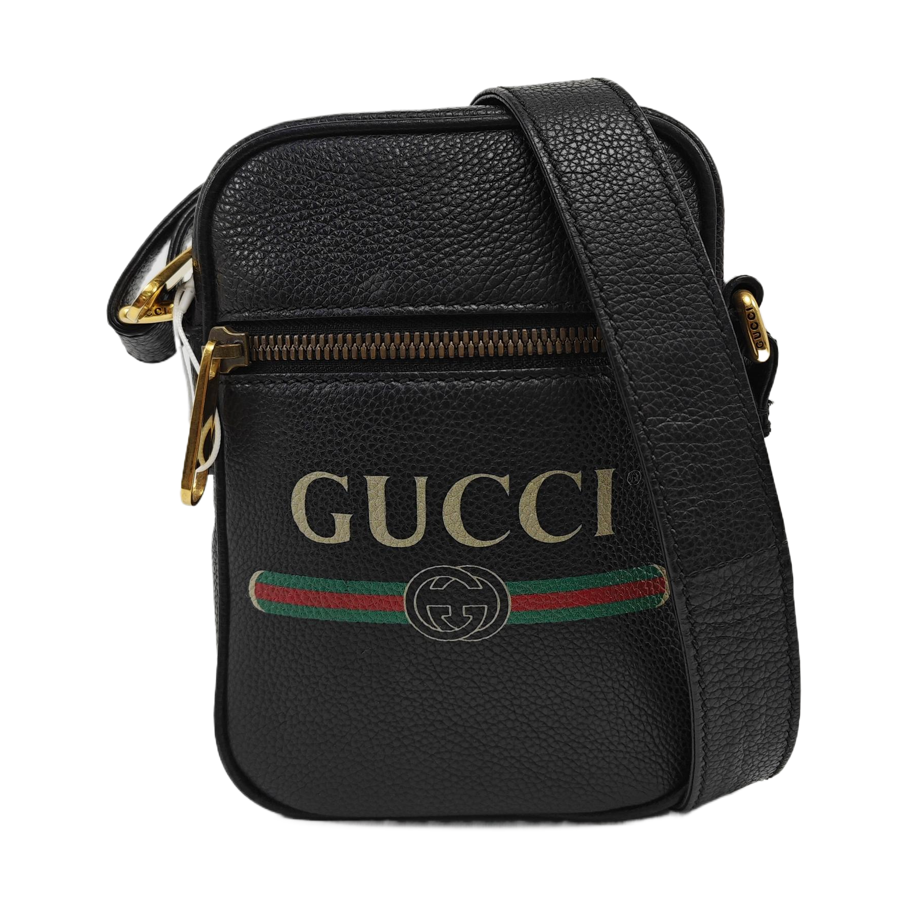 Print Calfskin Black