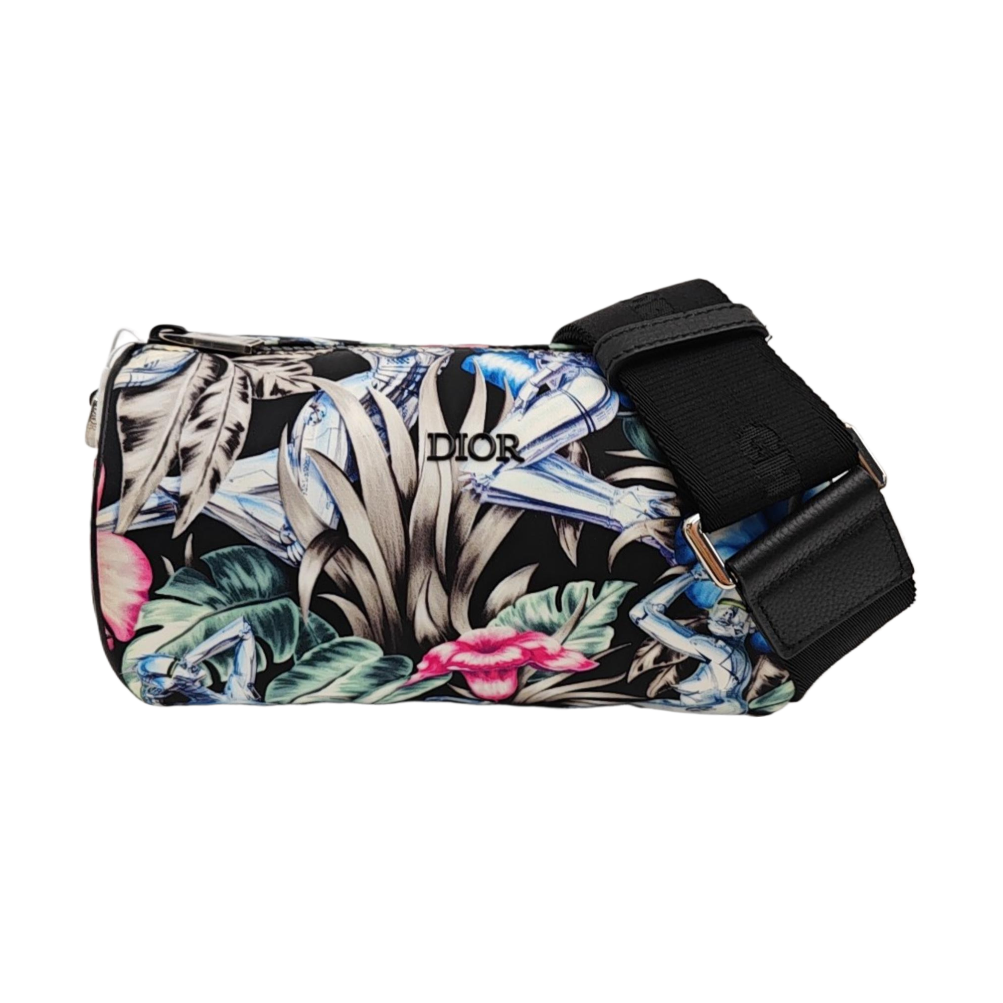Nylon Shoulder Bag Black