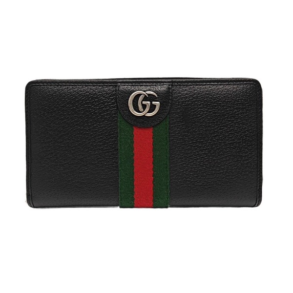 Ophidia Mini Calfskin Black Wallet
