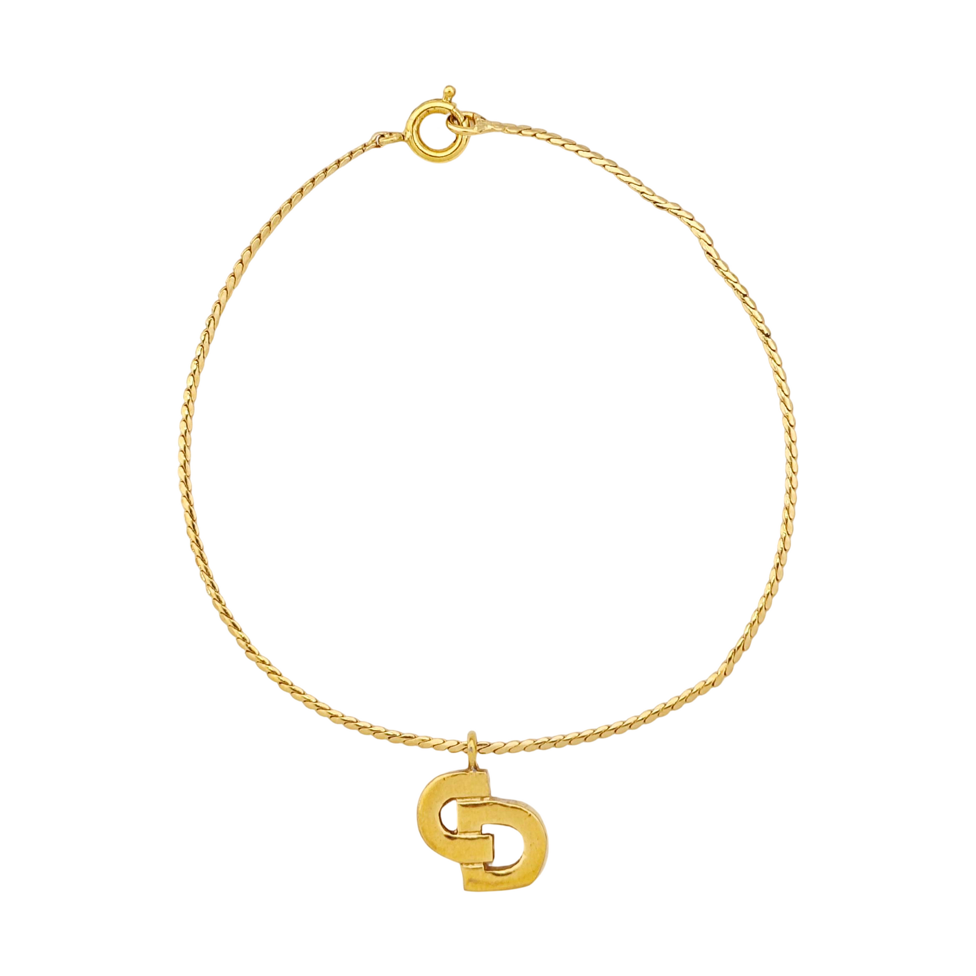 Petit CD Metal Gold Bracelet