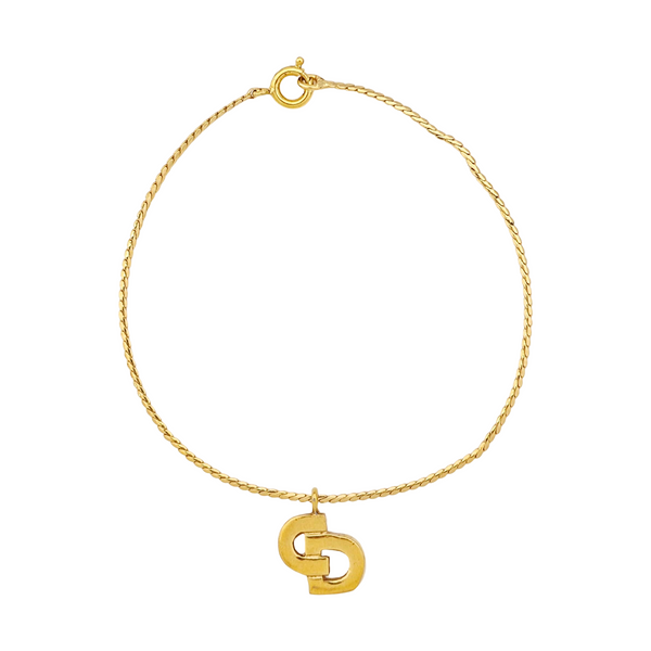 Petit CD Metal Gold Bracelet
