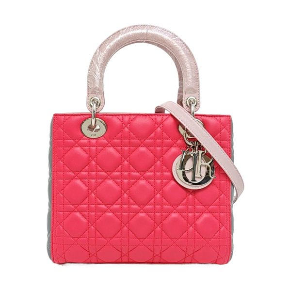 Lady Dior Medium Cannage Lambskin Red