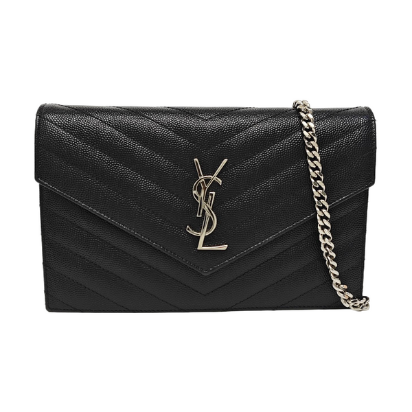 MONOGRAM WOC Chevron Calfskin Black