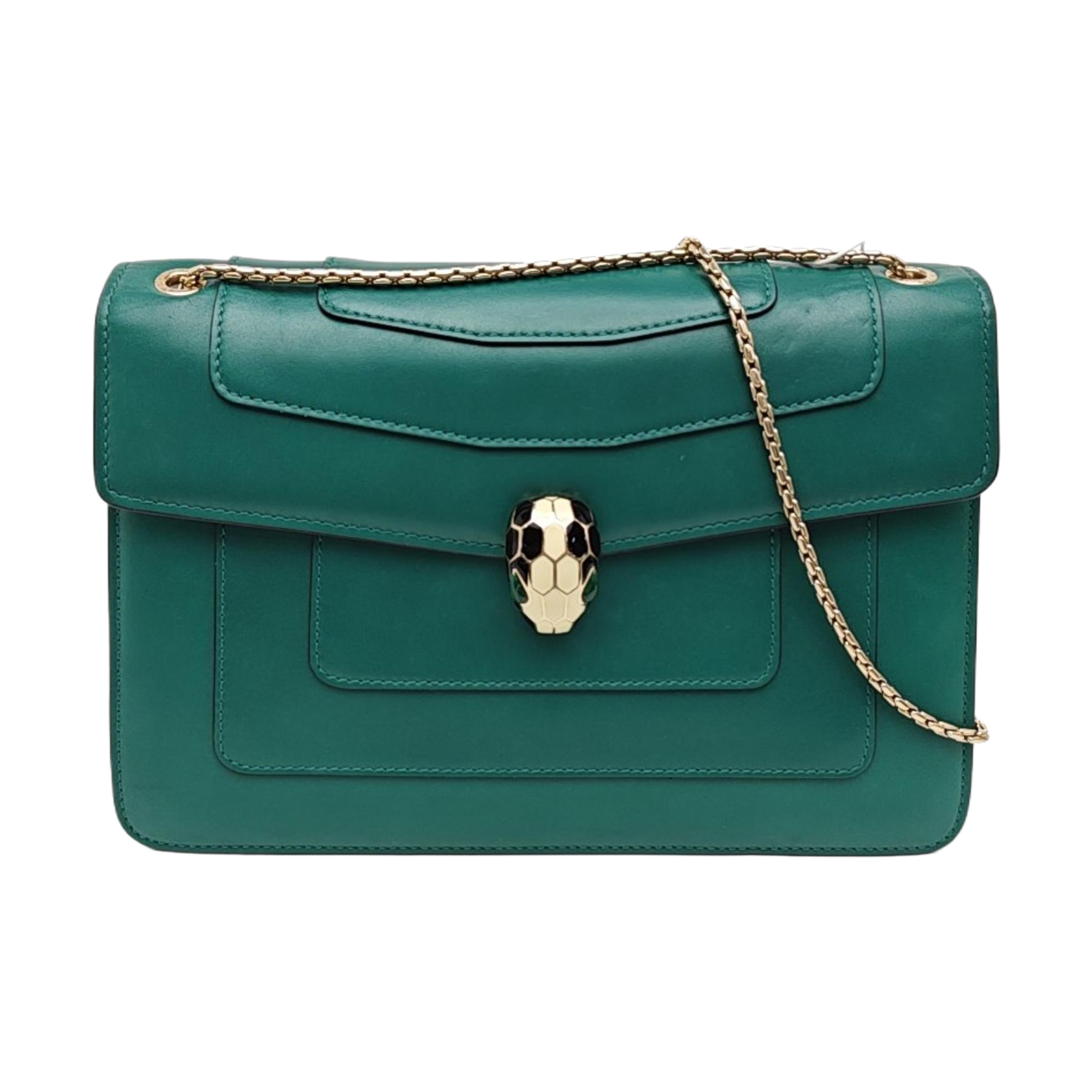 SERPENTI FOREVER Medium Calfskin Green
