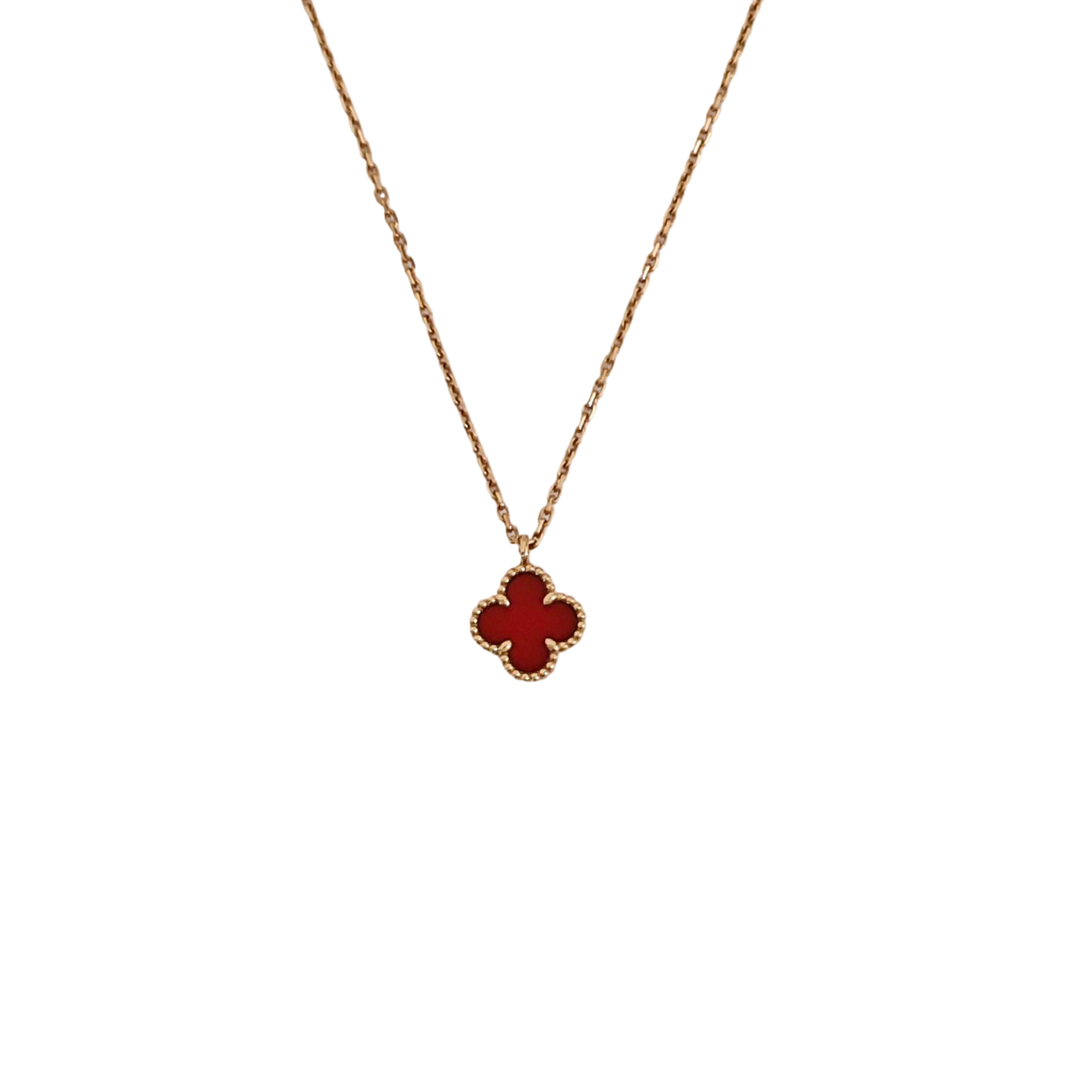 Sweet Alhambra 18k Rose Gold Necklace