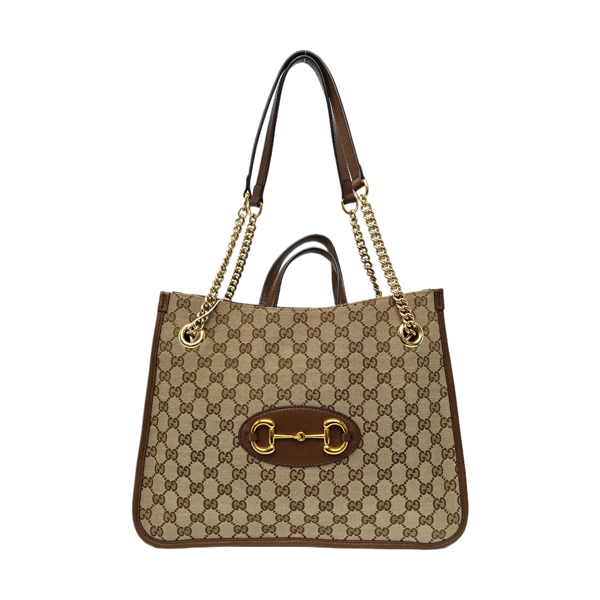 Horsebit 1955 Medium Monogram Canvas Brown