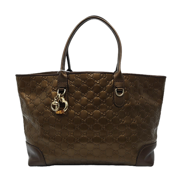 Heart Bit Monogram Calfskin Brown