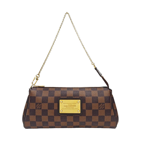 EVA Damier Ebene Coated Canvas Brown