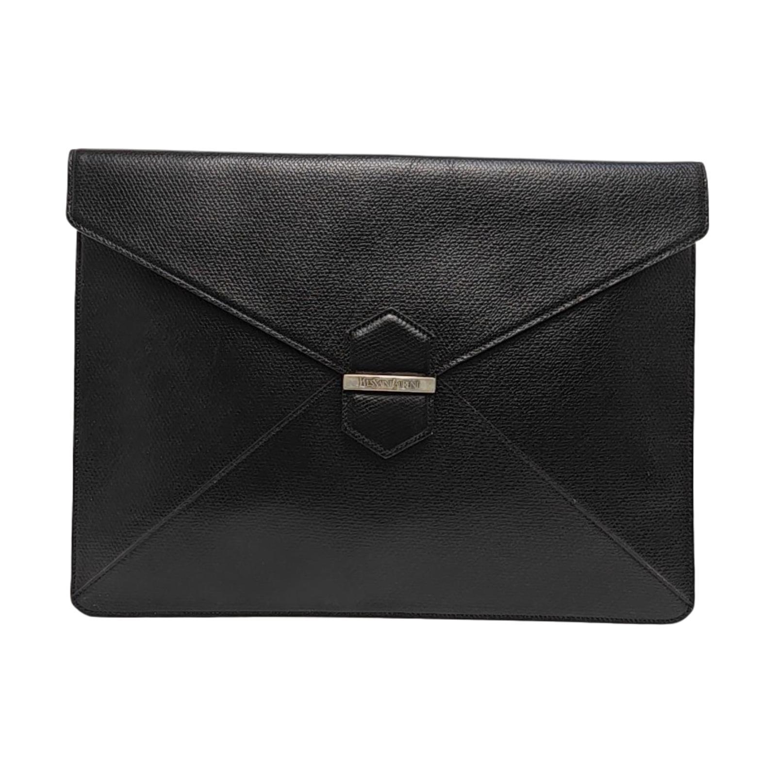 Leather Clutch Black