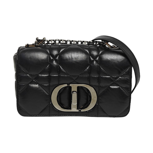 Dior Caro Small Cannage Calfskin Black
