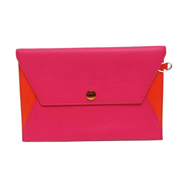 Calfskin Clutch Red