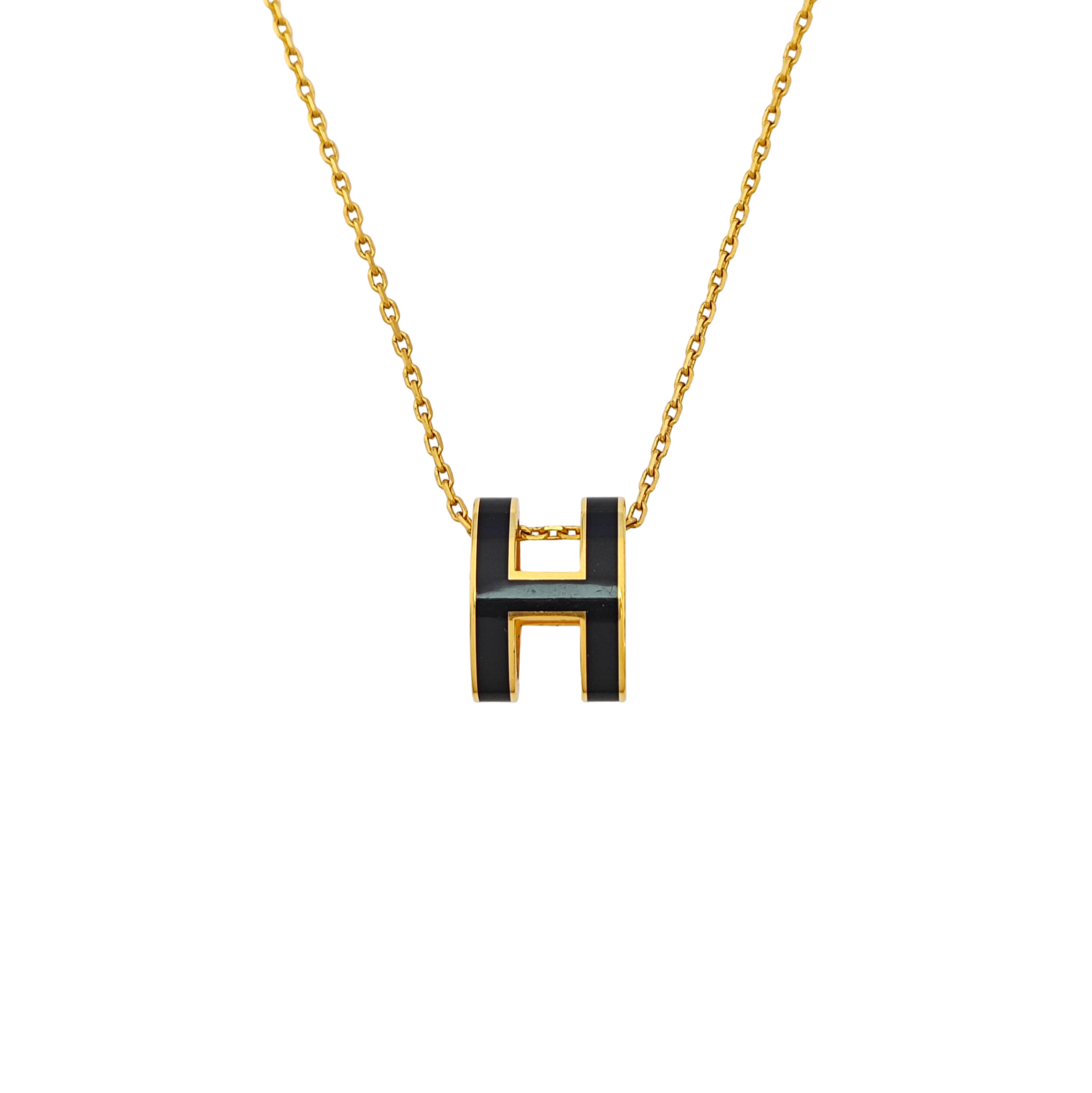 Pop H Metal Gold Necklace