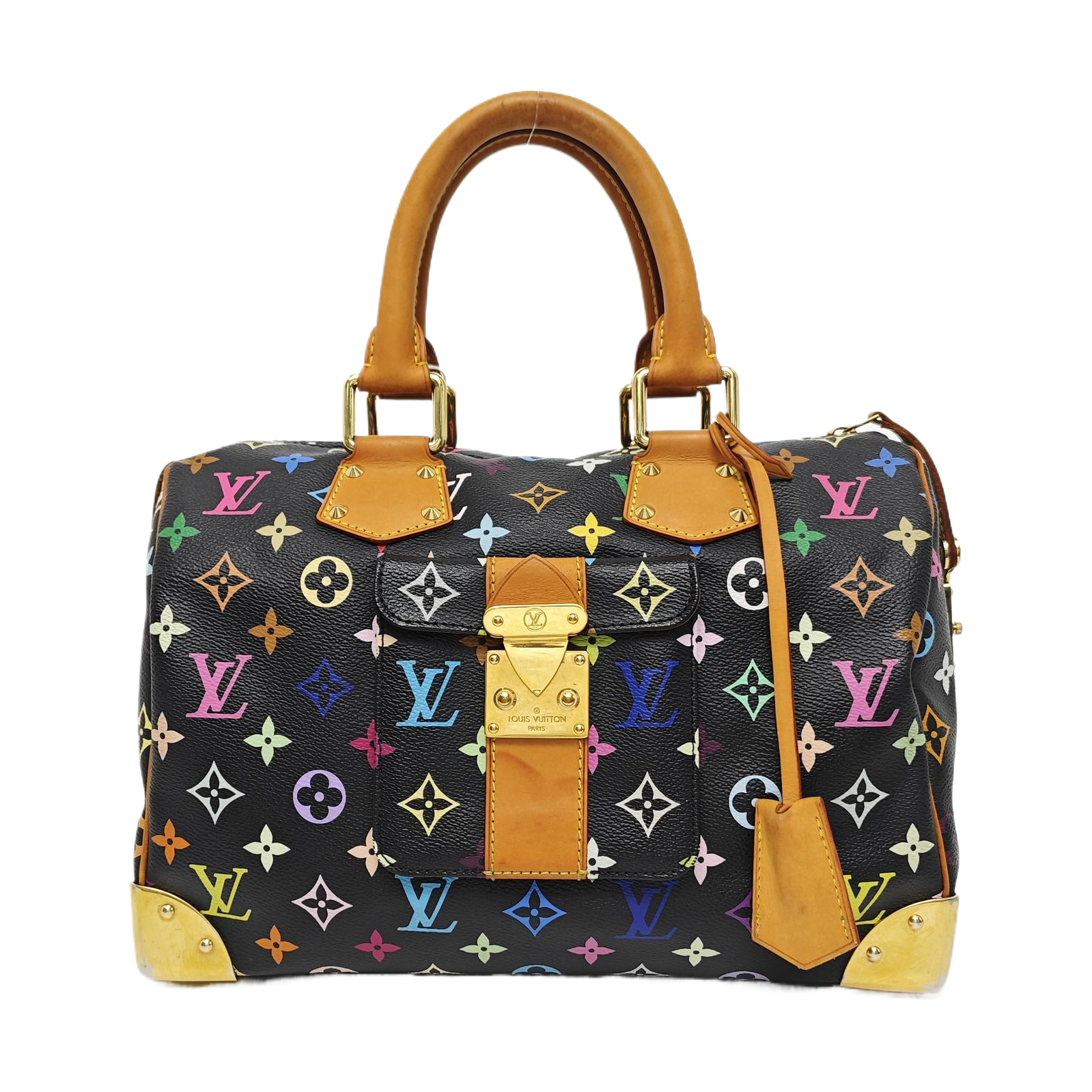 LV × TM SPEEDY 30 Monogram Coated Canvas Black