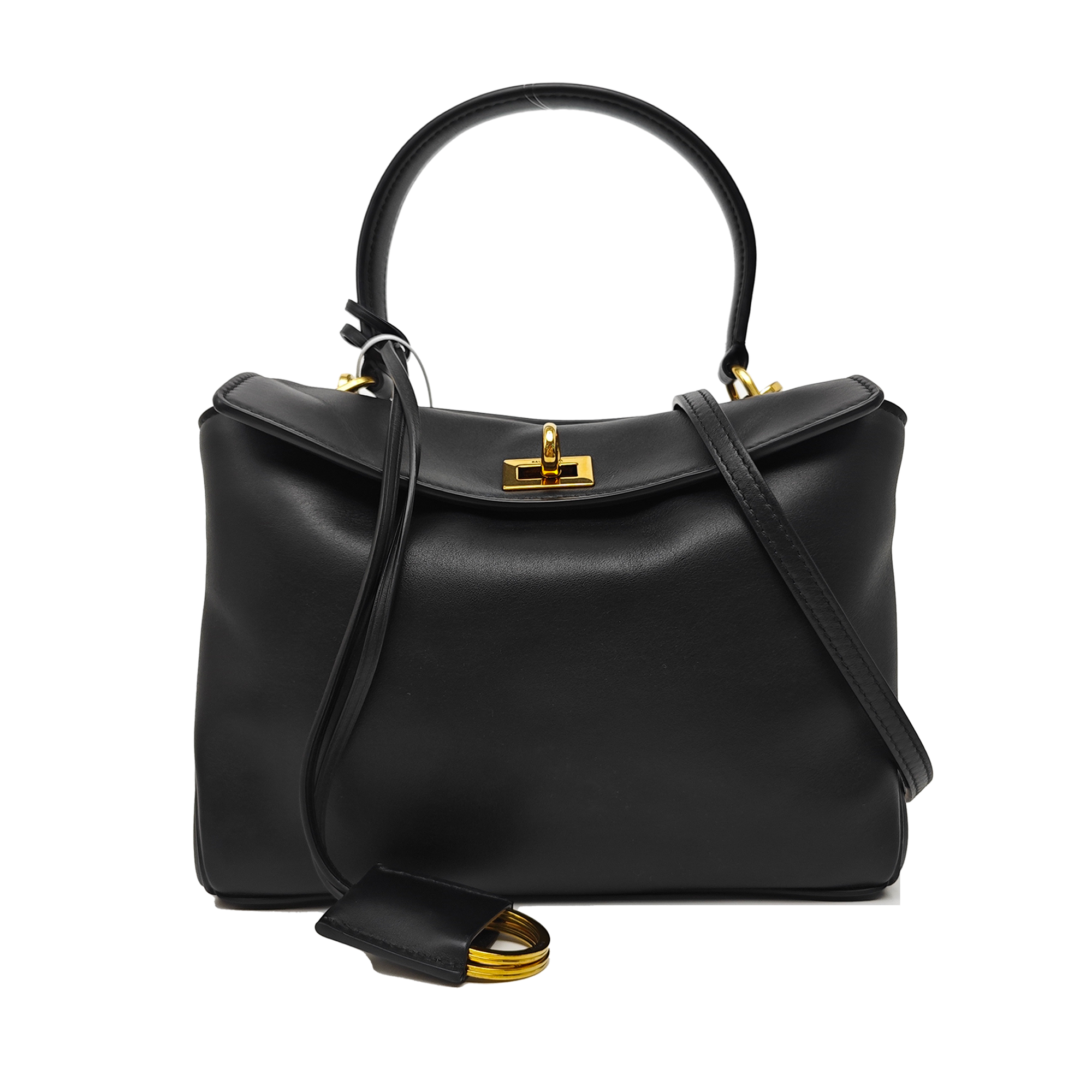 Calfskin Shoulder Bag Mini Black