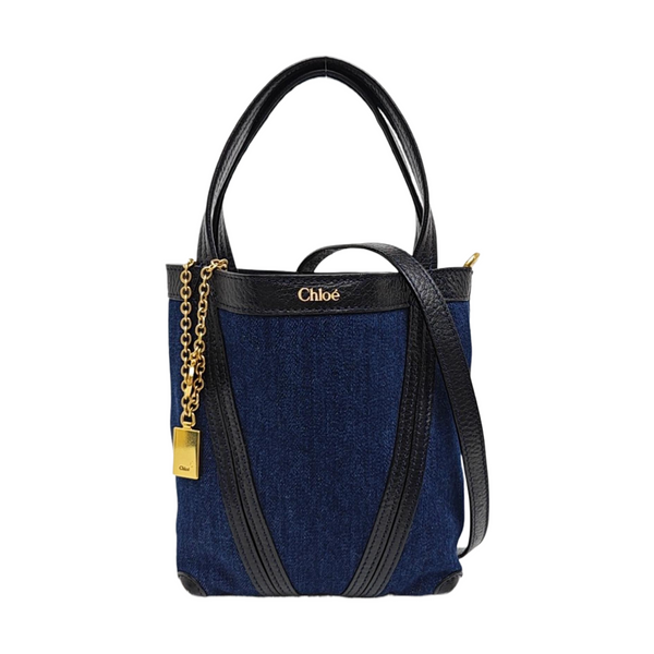 Canvas Shoulder Bag Small Blue