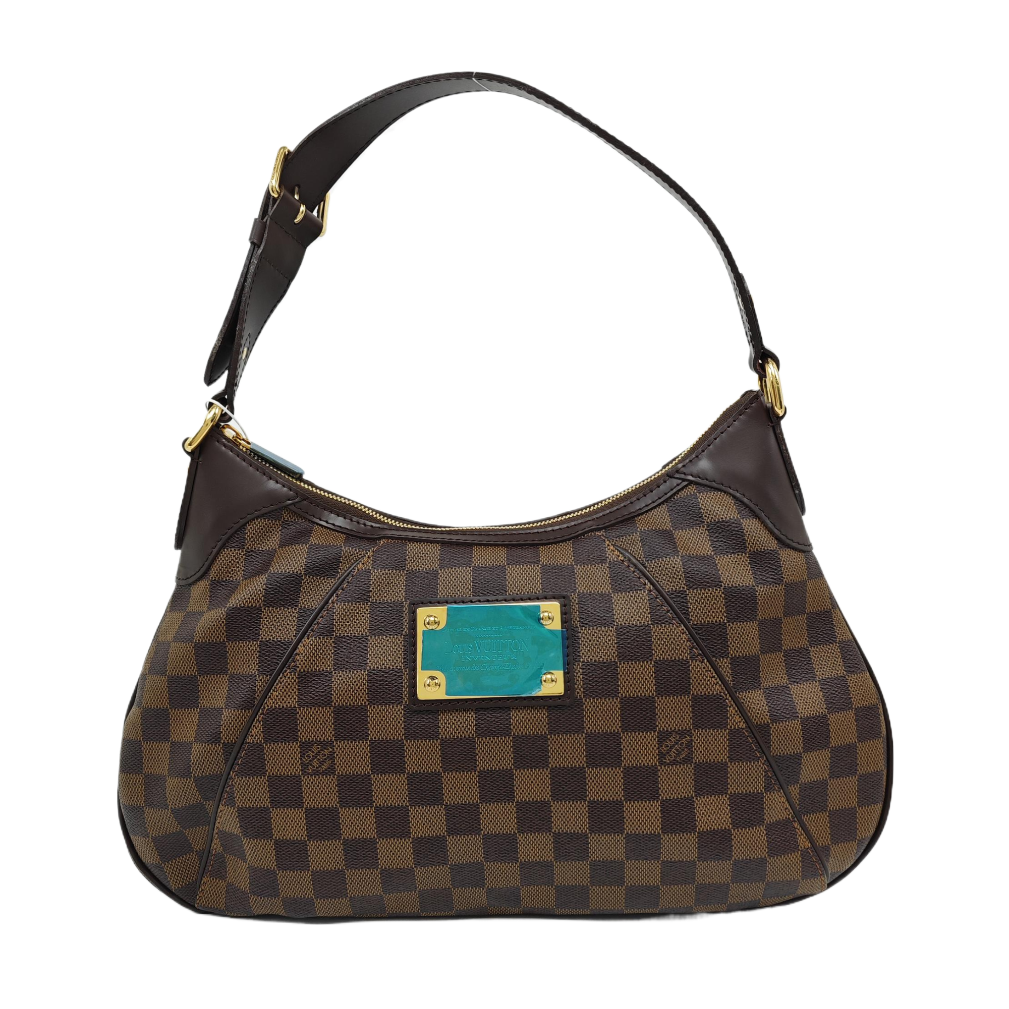 VINTAGE THAMES Damier Ebene Coated Canvas Brown