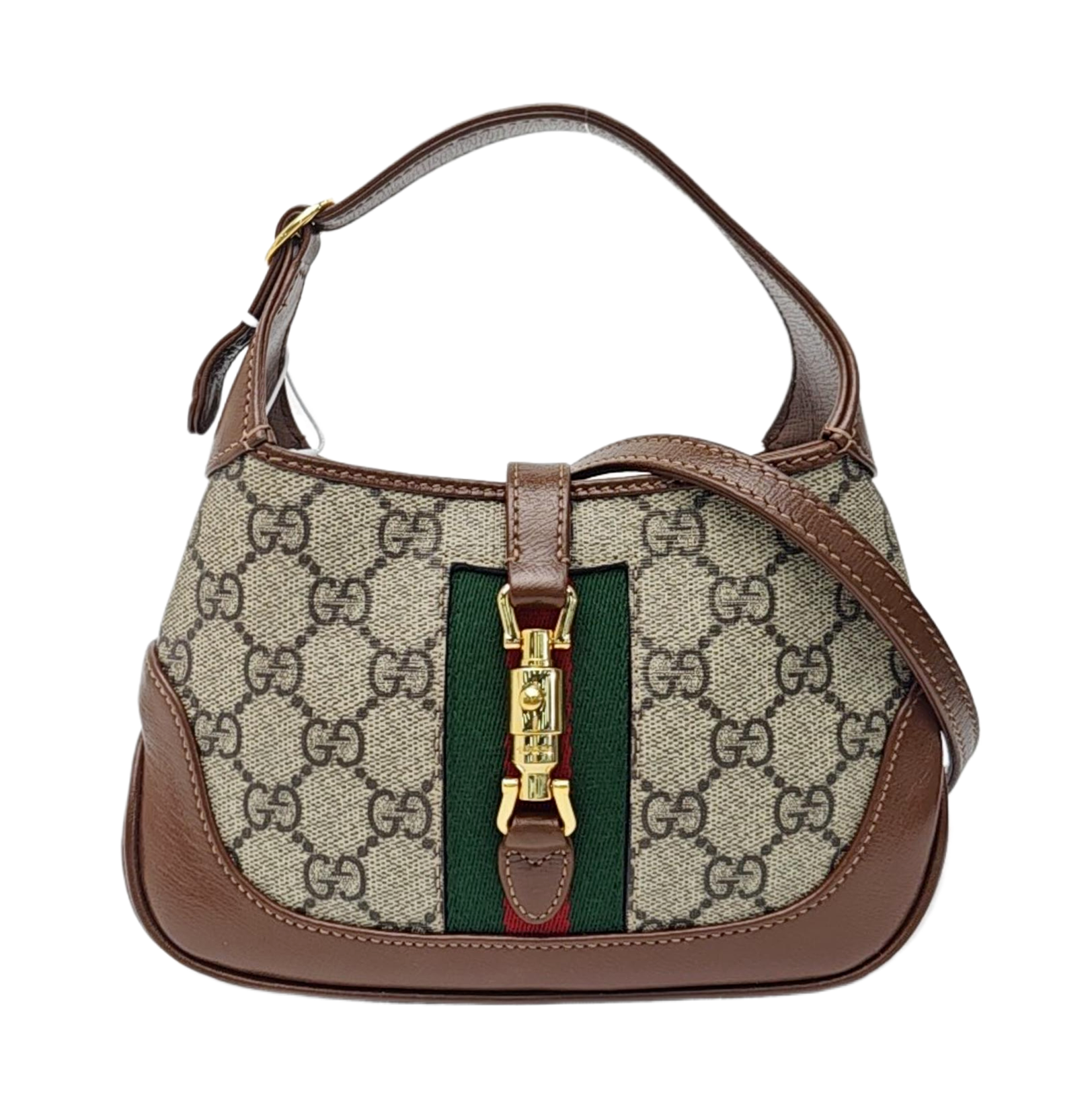 Jackie 1961 Mini Monogram Coated Canvas Beige