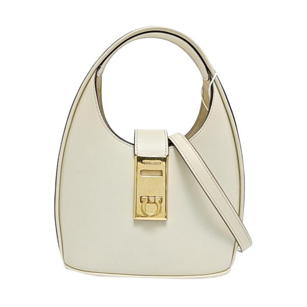 Calfskin Shoulder Bag Beige