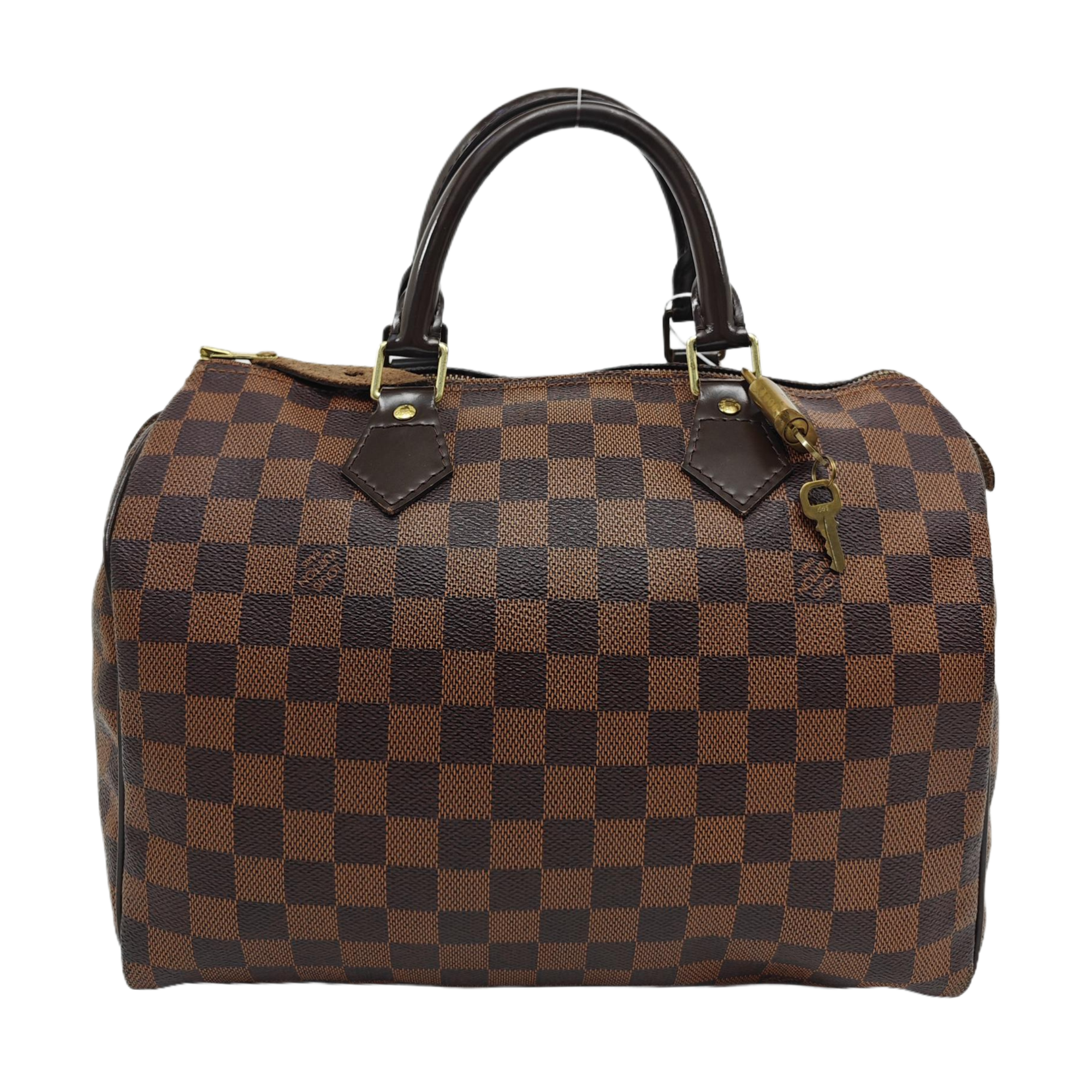 SPEEDY 30 Damier Ebene Coated Canvas Brown