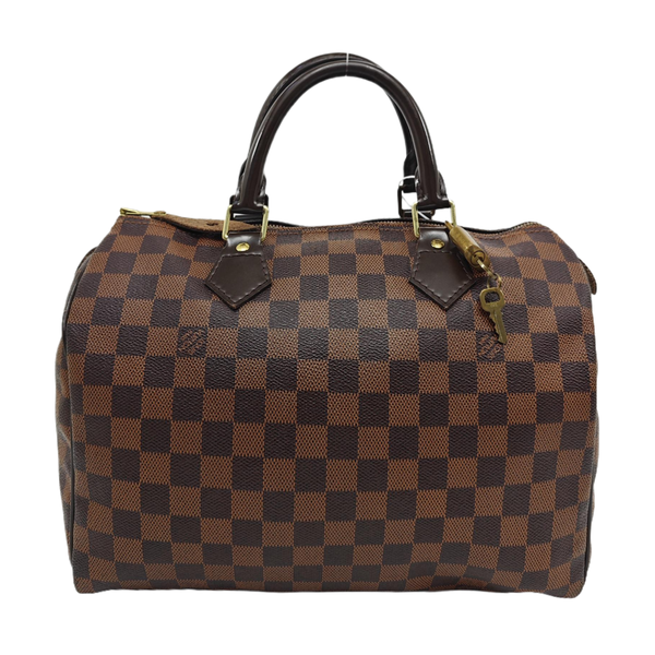 SPEEDY 30 Damier Ebene Coated Canvas Brown