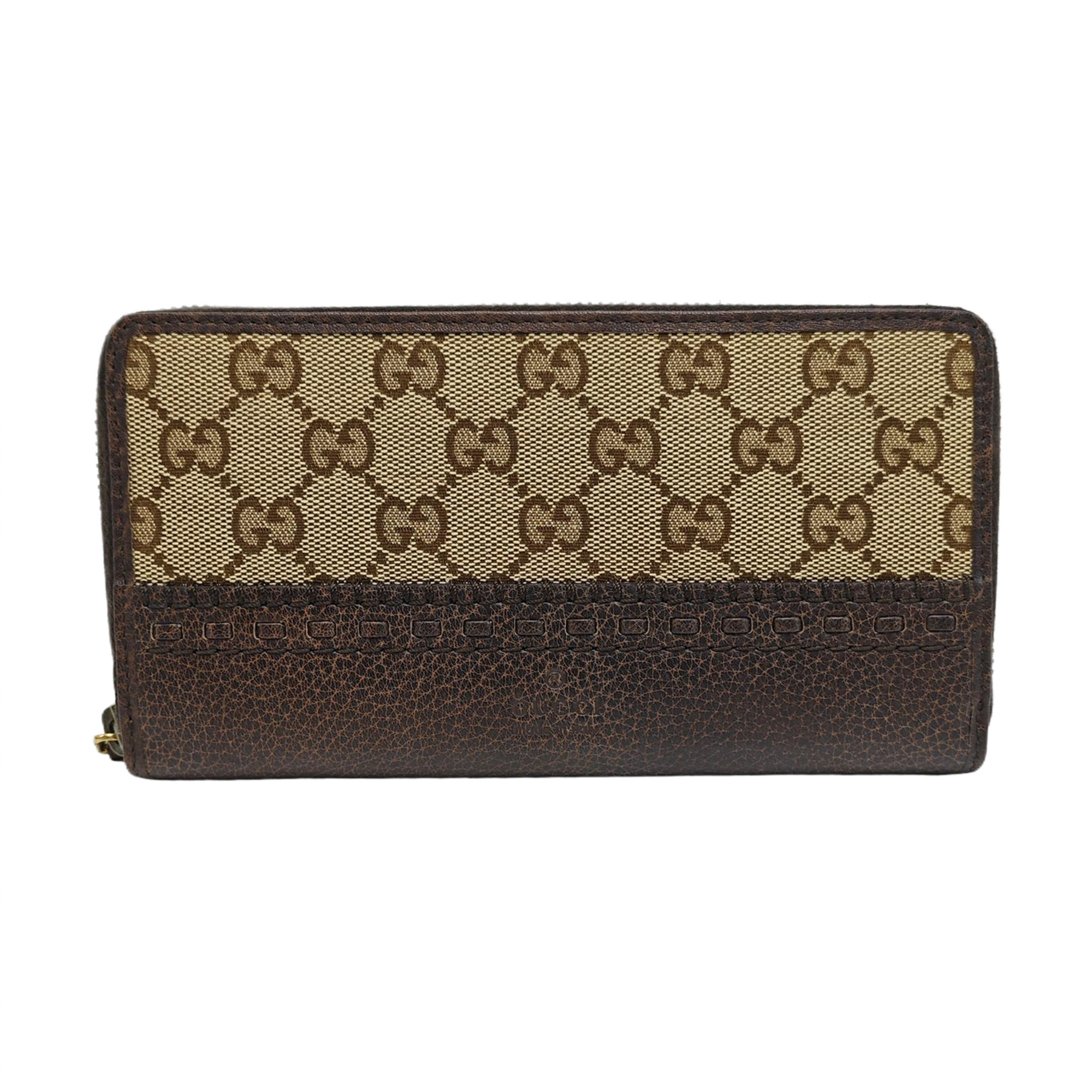 Monogram Canvas Wallet Brown
