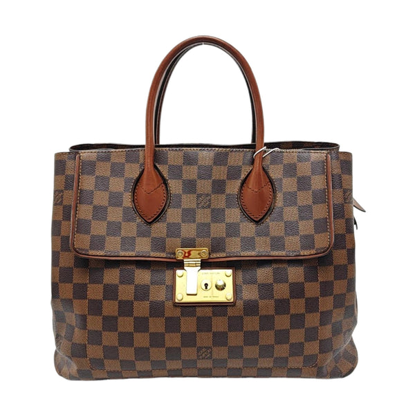 ASCOT Damier Ebene Coated Canvas Brown