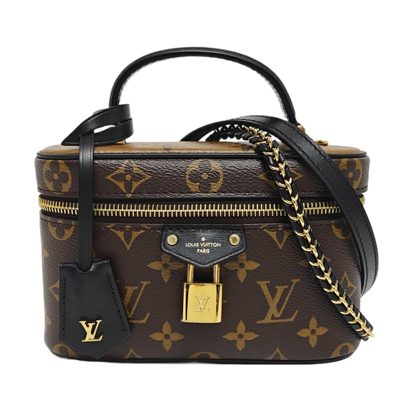 Vanity Chain Pouch Monogram Coated Canvas Brown