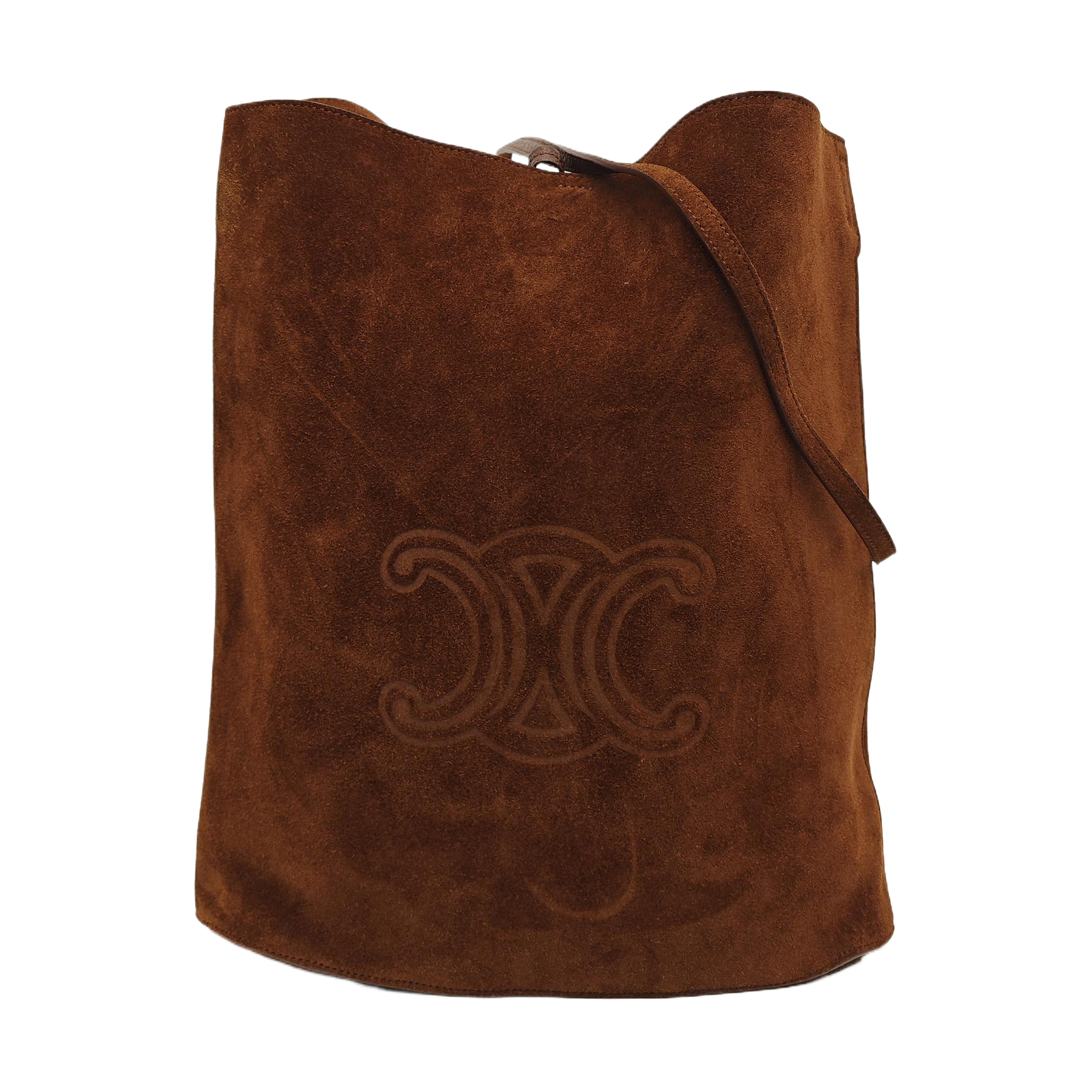 Suede Shoulder Bag Brown