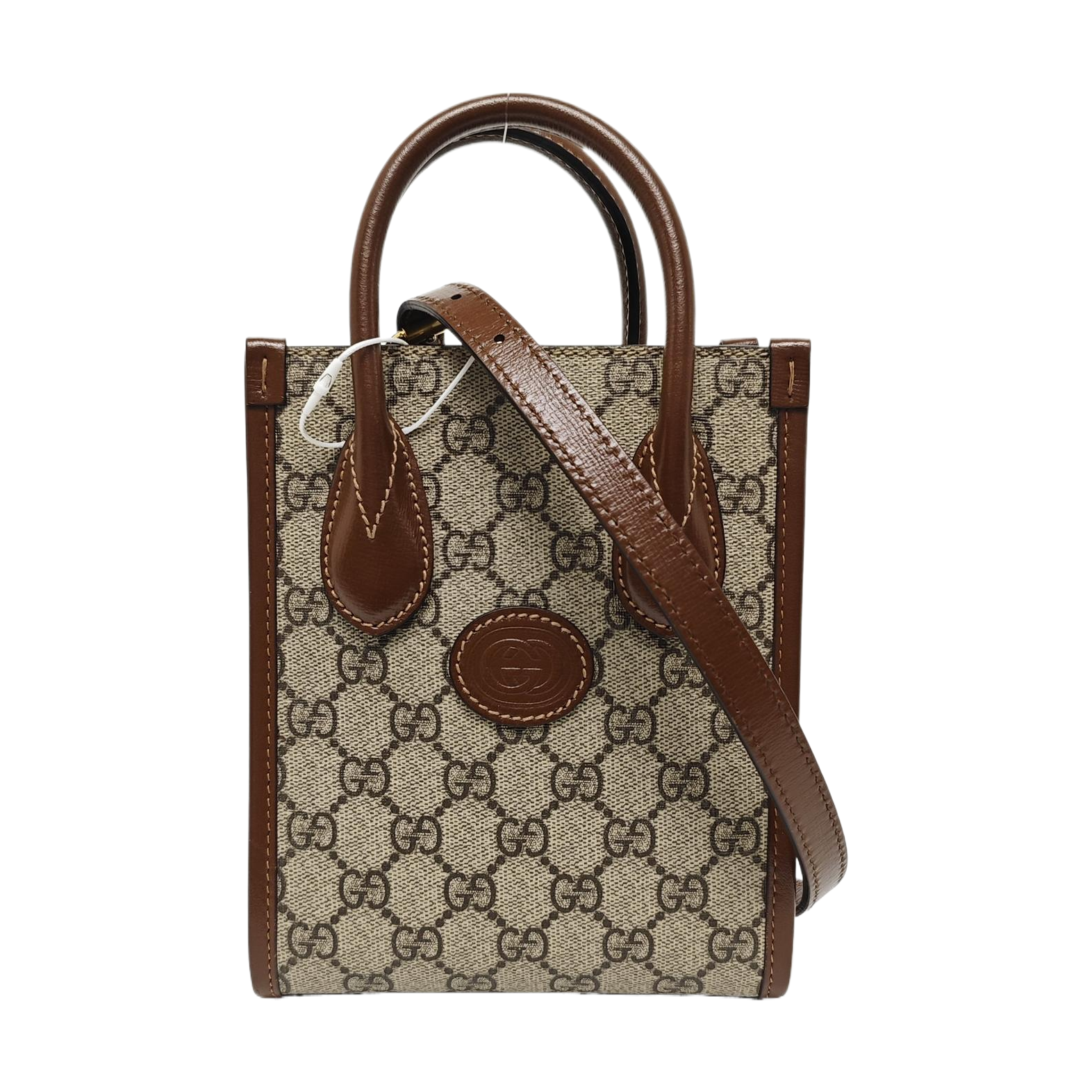 Retro Mini Monogram Coated Canvas Beige