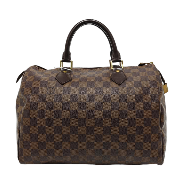SPEEDY 30 Damier Ebene Coated Canvas Brown