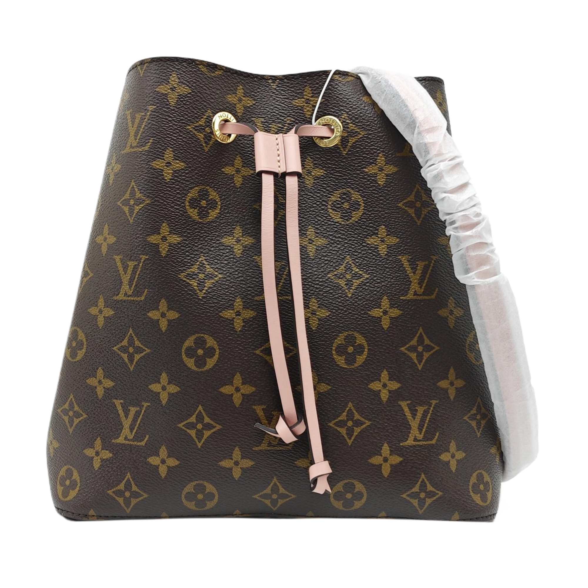 NÉONOÉ MM Monogram Coated Canvas Brown