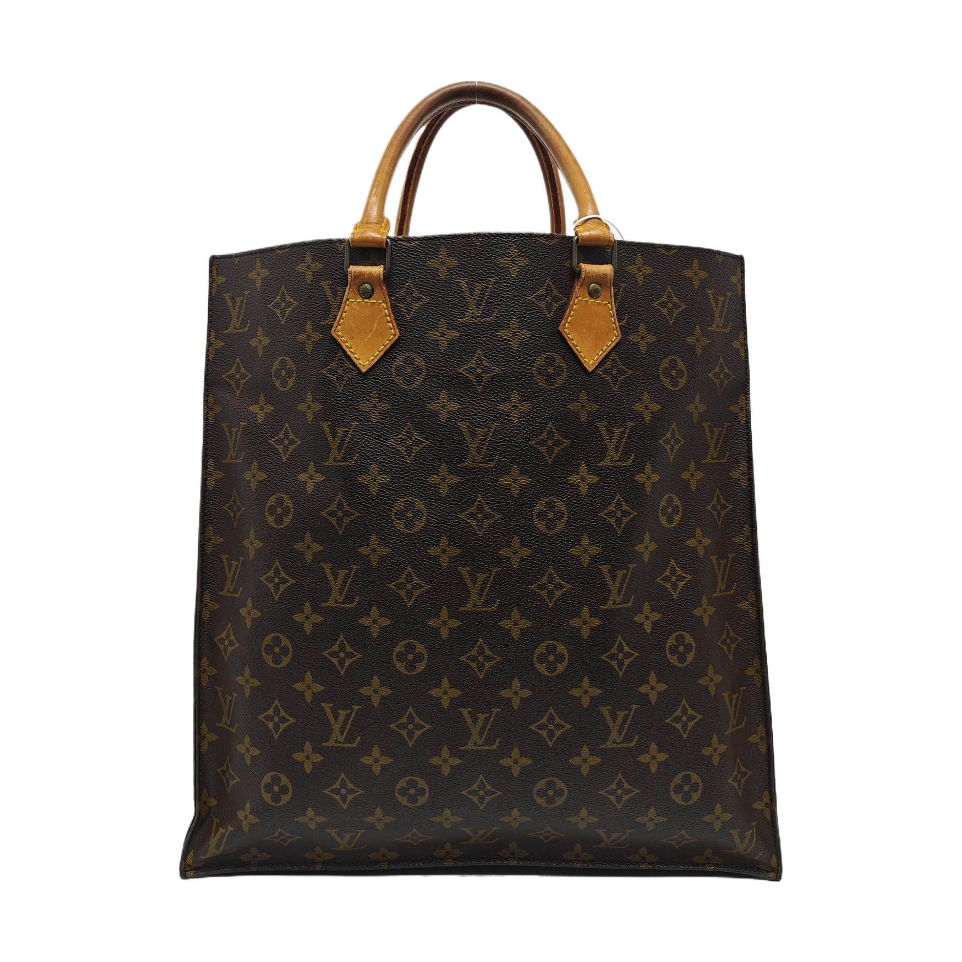 SAC PLAT GM Monogram Coated Canvas Brown